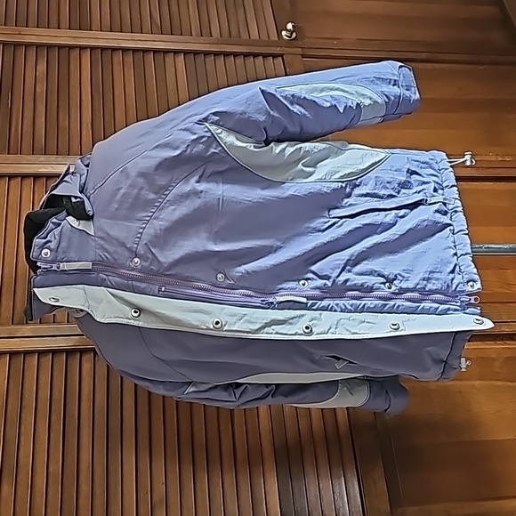 Vintage Alaska Frontier winter snow ski jacket removable hood zipper nylon coat - Picture 5 of 13